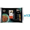 SHEBA Selection Juicy Flavours 52x85g Alimento umido completo per gatti adulti bocconcini in salsa con pollo e manzo, pollo, agnello, anatra e tacchino