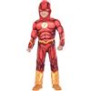 Amscan 9906078 - Costume Ufficiale Warner Bros DC Comics con Licenza Flash (4-6 anni), Rosso