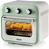 Ariete 4632 Friggitrice ad aria e forno Vintage, 1400W, 2in1, Capacità 16L, Accessori inclusi, Timer 60 minuti, Doppio vetro, Verde