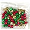 Mini campanellini Rossi Verdi e Oro mm 6