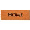 Relaxdays Zerbino Ingresso Casa, 75x25 cm, Tappetino scritta "HOME", Tappeto Antiscivolo, Interni & Esterni, Arancione
