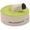 schlauchmeister 24 ... wir leiten's durc Diametro 2 pollici - 52 mm, tubo piatto da 10 m, tubo da costruzione, tubo industriale | gomma sintetica, bianco con verde, 10 bar, da -20°C a +60°