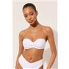 Calzedonia Bikini A Fascia Leggermente Imbottito Indonesia Bianco
