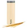 Genius - Barattoli in Acciaio Inox, 2000 ml, Colore: Beige