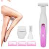 SANDALFON Rimozione dei capelli delle donne perfetto per le gambe, trimmer peli elettrici viso indolore precisione rasoio micro depilatore viso e corpo rasoio impermeabile portatile ricaricabile
