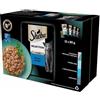 SHEBA Selection Sapori di pesce in bustina 12x85g Alimento umido completo per gatti adulti bocconcini in salsa con salmone e merluzzo nero, pesce bianco, pesce oceanico, merluzzo