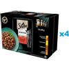 SHEBA Selection bustine in salsa 48x85g Alimento umido completo per gatti adulti con pollo e manzo, pollo, agnello, anatra e tacchino