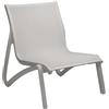 GROSFILLEX Offerta Sunset sedia lounge relax 1 posto struttura grigio platinium telo grigio t30 (minimo 4 pezzi)