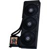 Lian Li HydroShift LCD 360S - Radiatore ad acqua AIO, 360 mm, 3 ventole ad alte prestazioni PWM da 120 mm, display LCD da 2,88, per Intel LGA 1700, attacco AMD AM4/AM5, nero