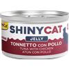 Gimcat ShinyCat Cibo Umido per Gatti - Tonnetto con Pollo - 12x70 gr - JELLY