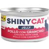Gimcat ShinyCat Cibo Umido per Gatti - Pollo con Granchio - 12x70 gr - JELLY
