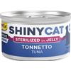 Gimcat ShinyCat Cibo Umido per Gatti - Tonnetto - 12x70 gr - JELLY - Sterilized