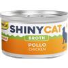 Gimcat ShinyCat Cibo Umido per Gatti - Pollo - 12x70 gr - IN BRODO