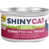 Gimcat ShinyCat Cibo Umido per Gatti - 12x70 gr - IN BRODO - Tonnetto con Triglia