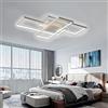 Arcadia Plafoniera Led Soffitto Moderna con Luce Calda e Fredda Dimmerabile, Telecomando e App per Cellulare - Lampadario Camera da Letto, Soggiorno, Cucina, Cameretta e Salotto - 7440LM 124W 105Cm