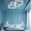 Arcadia Plafoniera Led Soffitto Moderna con Luce Calda e Fredda Dimmerabile, Telecomando e App per Cellulare - Lampadario Camera da Letto, Soggiorno, Cucina, Cameretta e Salotto - 4950LM 85 W 80 Cm