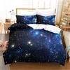 HLXZMCVBT Starrystampato in 3D Copripiumino in Morbida Microfibra Set Di Lovely Biancheria Da Letto Di Federa Chiusura A Cerniera Per Ragazzi Ragazze King（220x240cm）