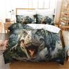 NRAOPEVVD 3D Con Stampa Di Dinosaur Biancheria Da Letto 3 Pezzi Set Copripiumino Con Cerniera E Federe Per Ragazzi E Ragazze,coppie,camera Da Letto,decorazione Super King（260x220cm）