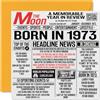 Stuff4 Biglietto di auguri il 51° compleanno uomini e donne con scritta in lingua inglese Born In 1973 Newspaper (lingua italiana non garantita) biglietto di auguri il 51° compleanno