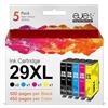ejet 29 XL Cartucce Compatibile per Epson 29 29XL per Expression Home XP-342 XP-245 XP-255 XP-442 XP-445 XP-235 XP-335 XP-432 XP-435 XP-332 XP-345 XP-247 XP-257 (2 Nero, 1 Ciano, 1 Magenta, 1 Giallo)