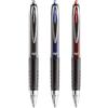 uni-ball Signo UMN-207 - Penna a sfera retrattile in gel, confezione da 3, colore: nero, blu e rosso