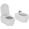 IDEAL STANDARD Sanitari sospesi Ideal Standard Blend Curve BIANCO OPACO vaso AquaBlade bidet e coprivaso rallentato Coprivaso Slim Rallentato