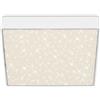 Briloner - Lampada da soffitto a LED con decorazione a stella, soffitto a LED senza cornice, luce a LED montata a superficie, temperatura di colore bianco neutro, 212x212 mm, bianco