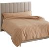 Alexandra House Living Copripiumino Amman Marrone Chiaro 260 x 240 cm