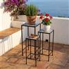 MIlani Home ALMADA - set tre fioriere quadrate
