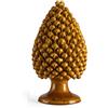 BEVILACQUA PIGNA DECORATIVA, CERAMICA SICILIANA GIALLO MIELE, L - h 35 x L 20 cm