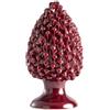 BEVILACQUA PIGNA DECORATIVA, CERAMICA SICILIANA BORDEAUX, XXS - h 15 x L 10 cm