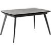 E-STYLO Top in ceramica su vetro temperato Struttura in metallo verniciato bianco,90cm X 140/170/200cm H. 76cm,Grigio antracite