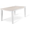 E-STYLO Tavolo allungabile Top in melaminico cemento bianco Base in metallo bianco Allunghe interne in melaminico cemento bianco,80cm X 130/290cm H. 76cm,Top: cemento bianco gambe: metallo bianco