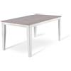 E-STYLO Tavolo allungabile Top in melaminico marmo antracite Base in metallo bianco Allunghe interne in melaminico marmo antracite ,80cm X 130/290cm H. 76cm,Top: marmo antracite gambe: metallo bianco