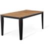 E-STYLO Tavolo allungabile Top in melaminico rovere Base in metallo nero Allunghe interne in melaminico rovere ,90cm X 156/ 316cm H. 76cm,Top: rovere gambe: metallo nero