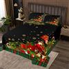Loussiesd Coperta Natalizia per Bambini con Fiocco di Neve e Albero di Natale copriletto per Ragazzi e Ragazze Decorazione a Tema Natalizio Trapuntata in Microfibra di Lusso per capodanno260x240cm