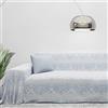 Byour3 - Copridivano Puro Cotone 3 4 5 Posti Granfoulard Fantasia Damascato Salvadivano Telo Arredo Foulard Copritutto Salva Divani Ad Angolo Penisola destra sinistra (C. da Zucchero, 2 posti)