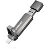 Vansuny Chiavetta USB C 256GB Pen Drive 1000MB/s Dual USB 3.2 Gen 2 Pennetta Memoria Esterna PC Tipo C Chiavetta USB per iPhone 15/iPhone 16 iPad 10,9