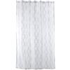 DII Everyday 100% Poliestere Extra Lunga Tenda da Doccia per Bagno, 182 x 183 cm, Pizzo Bianco Reticolo