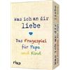 Riva / riva Verlag Was ICH an Dir Liebe - Das Fragespiel für Papa und Kind: Liebevolle Fragen für unterhaltsame Momente. Das perfekte Geschenk für Vatertag, Weihnachten und Geburtstag