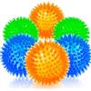 yenlk Palline per cani di piccola e media taglia, confezione da 6 giocattoli indistruttibili per cani con sonaglio, palline da masticare per cani per denti puliti e per addestrare masticatori