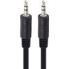 PremiumCord Cavo Jack 15m, Spina Jack 3,5mm, Stereojack Maschio-Maschio, Cavo Collegamento Audio Cuffie Aux, per TV Cellulari MP3 HiFi, Schermato, Colore Nero