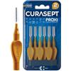 Curasept Proxi T14 6 Pezzi Spazzolino Interdentale Con Setole Oro Per Pulizia Profonda e Protezione Gengivale