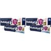 Kukident Plus Barriera Anti-cibo Crema Adesiva per Dentiere Totali e Parziali Sapore Fresco 40g 2x40 g