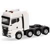 herpa TGX GX - Trattore per carichi pesanti 4 assi (molla ad aria, 8 x 4), bianco, in miniatura in scala 1:87, da collezione, made in Germany, plastica