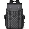 FANDARE Zaino Casual Zaino PC zaino super morbido in pvc Borsa da Cabina per Voli Zaino Lavoro viaggio Ufficio tech Zaini Scuola Università Borse da scuola impermeabile Backpack Nero