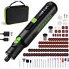 WORKPRO Utensile Rotante, Strumento Multifunzione da 7,2 V, con 117 Accessori, Mini Trapano con 6 Velocità Variabili 30000 giri/min, Borsa di Stoccaggio, per Tagliare, Smerigliare, Incidere, Forare