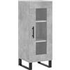 imasay Credenza Grigio Cemento 34,5x34x90 cm in Legno Multistrato,Mobile portaoggetti moderno per la casa del soggiorno della camera da letto,Madia Soggiorno Moderna,Credenza Cucina Salvaspazio