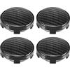 A ABSOPRO 4pz 58mm 60mm Ruota Centro Mozzo Cappucci Coprimozzo Cerchioni Coperture Universale Nero