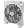 bimar VBOX39T Ventilatore Box con Timer fino a 120 Minuti da 45W, Ventilatore da Appoggio con Selettore 3 Velocità, Elica Ø 29cm con 5 Pale, Griglia Frontale Rotante, Dimensioni Ridotte